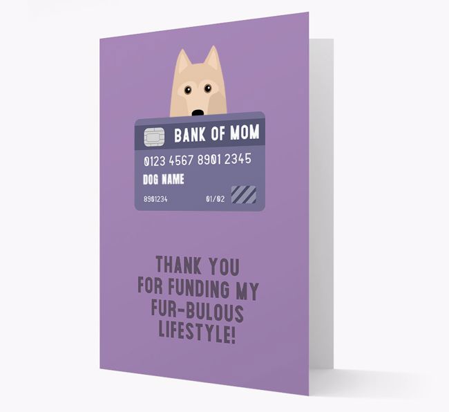 'Bank of Mom' - Personalised {breedFullName} Card